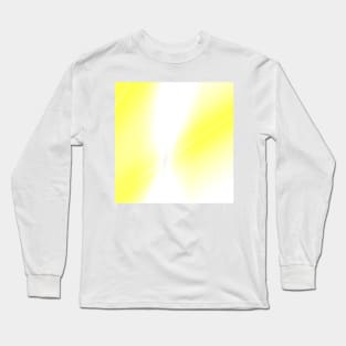 yellow white abstract texture Long Sleeve T-Shirt